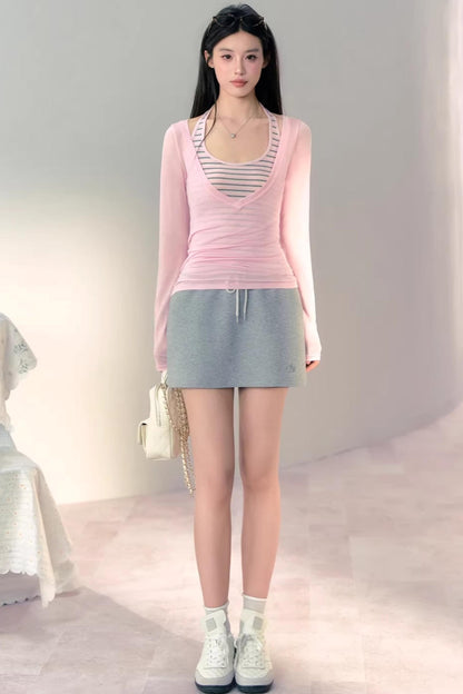 Eco-Friendly Layered Halter Top Set-Up