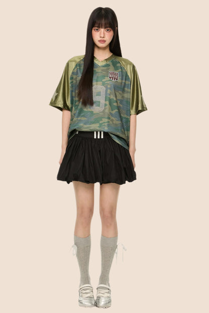 Retro Camo V-Neck Tee