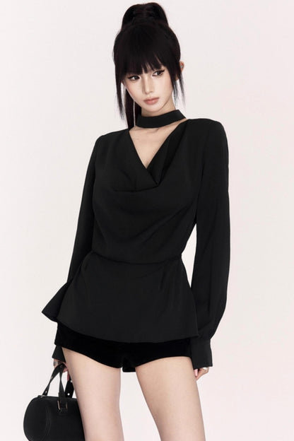Moonlit Swing Collar Shirt