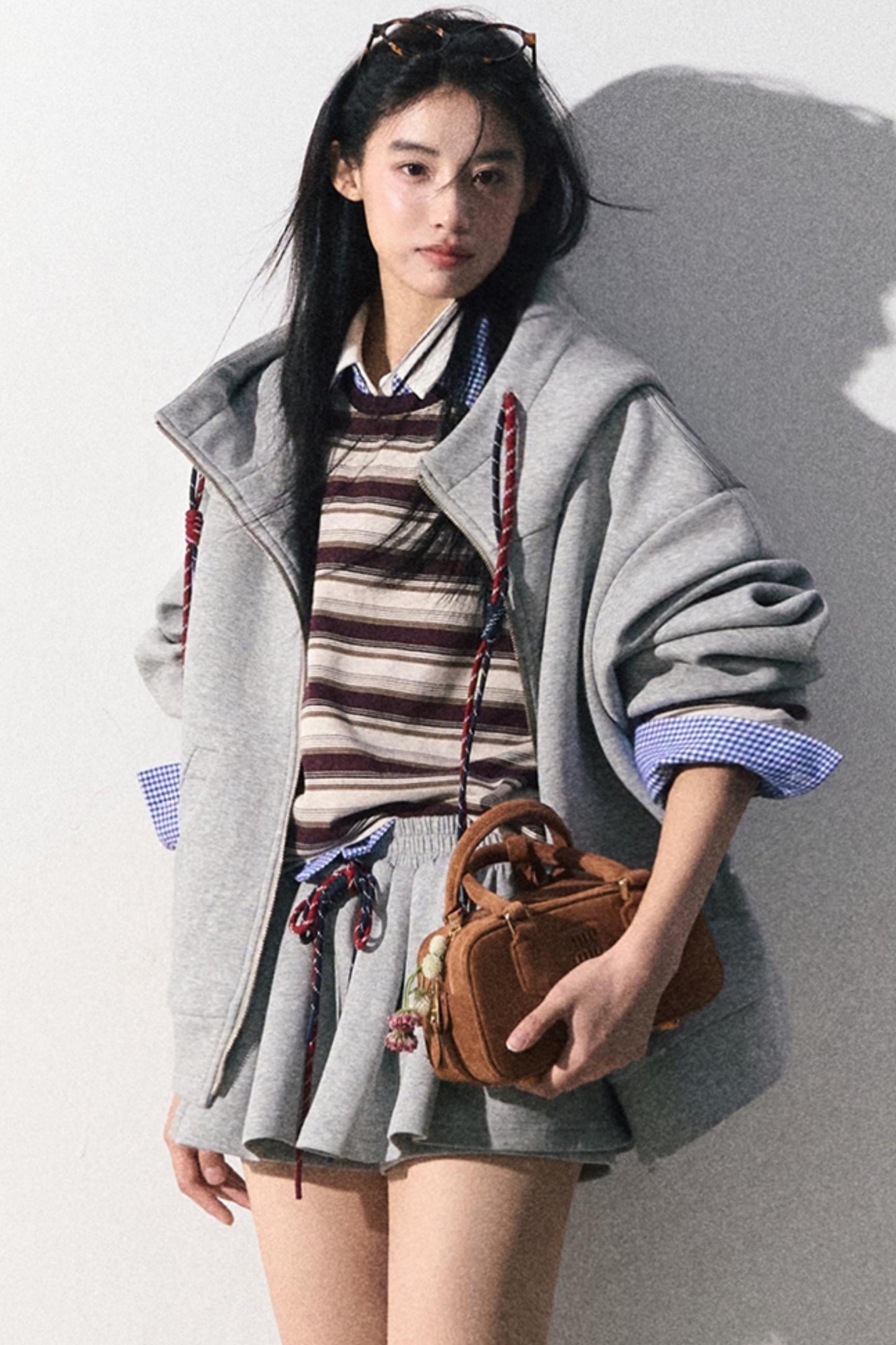 Fashionable Miu Baseball Skirt Set-Up