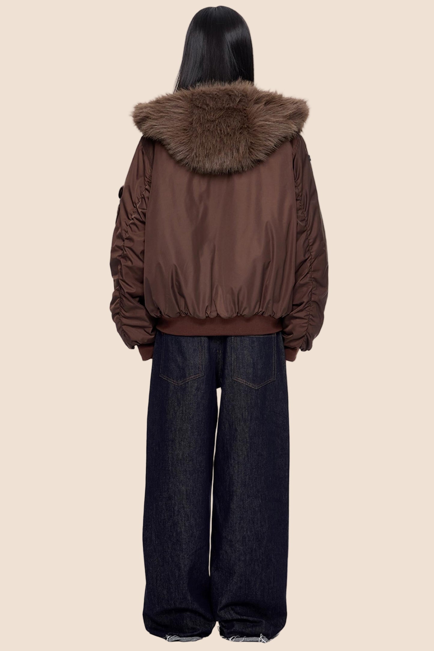 Cargo Cotton Dark Brown Jacket