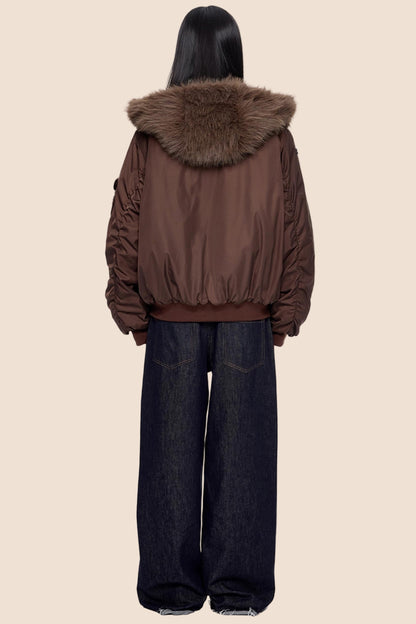 Cargo Cotton Dark Brown Jacket