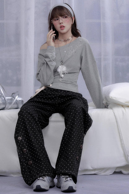 Slanted Shoulder Top