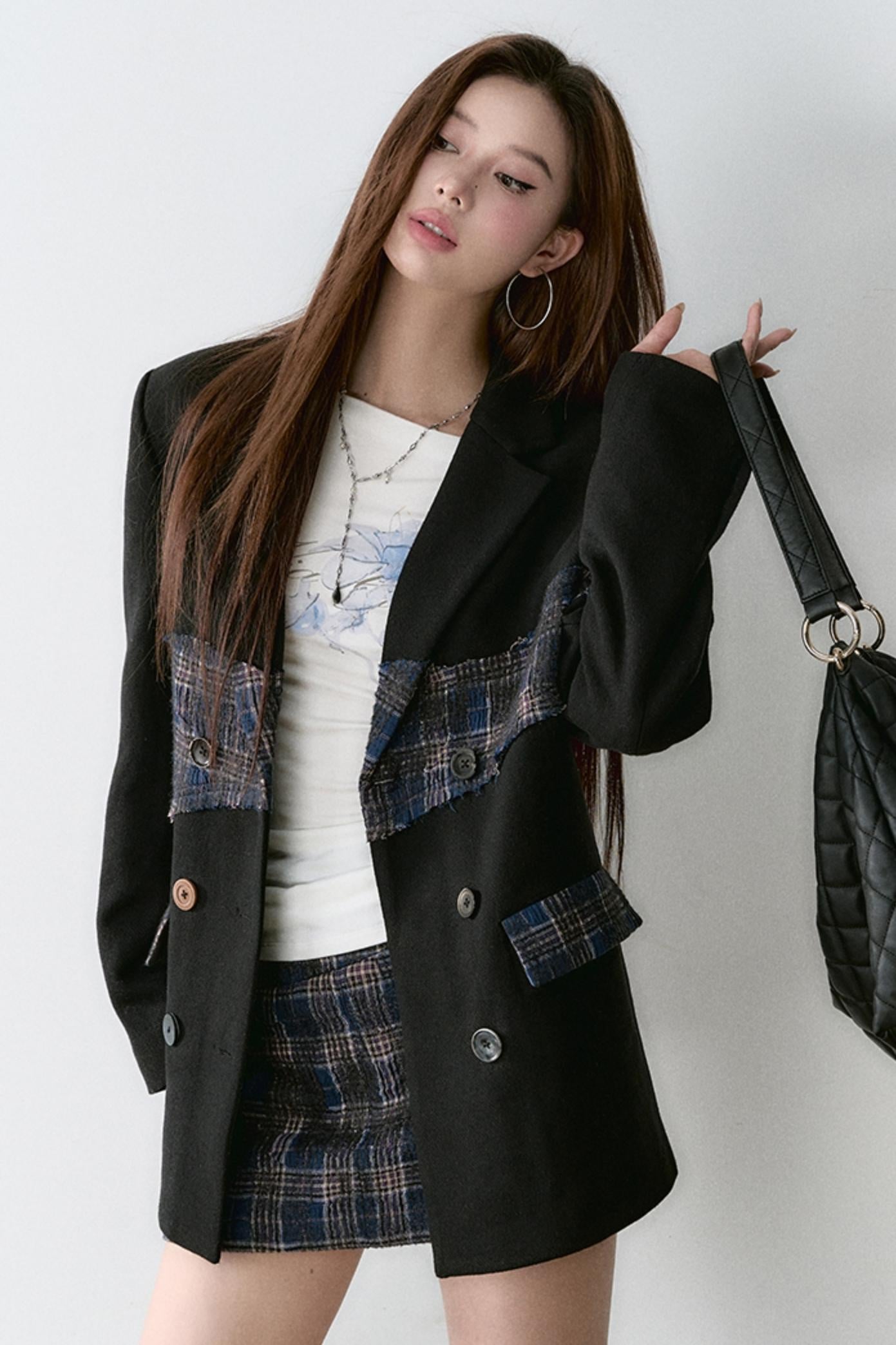 Premium Plaid Wool Jacket