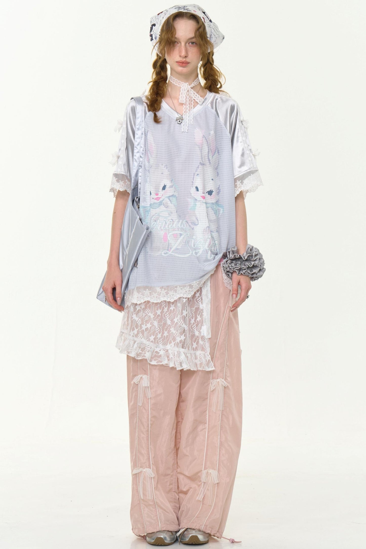 Summer Rabbit V-Neck Tee