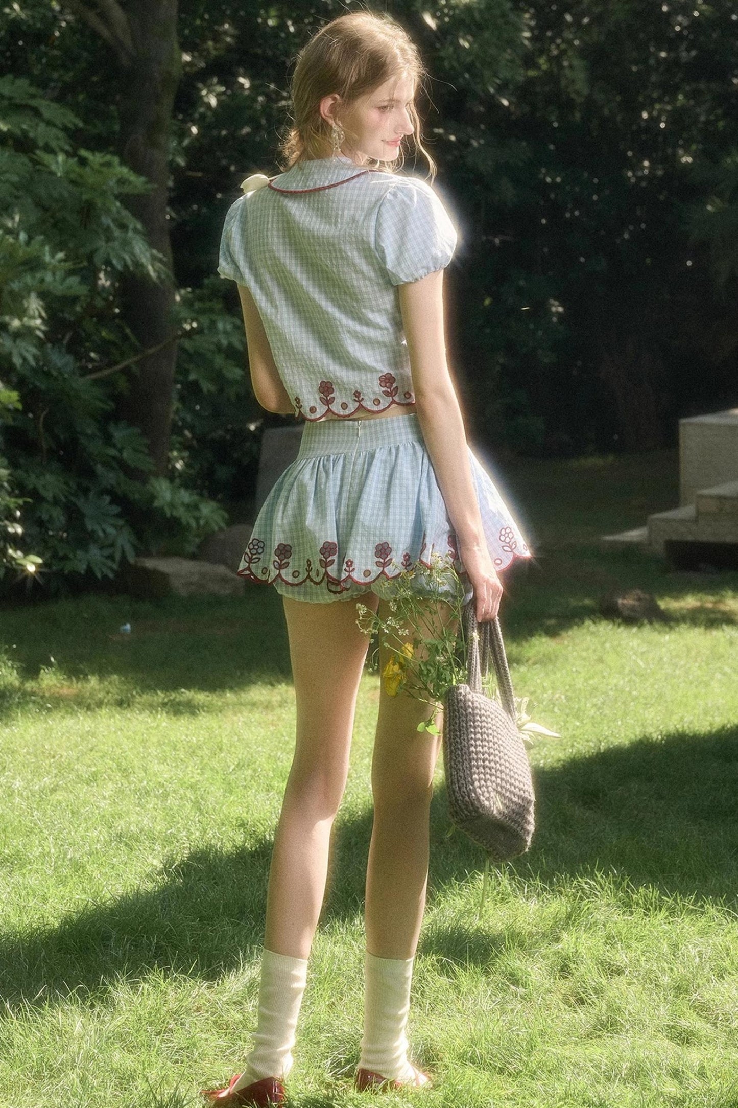 Pure Lace Airy Shirt Set-Up