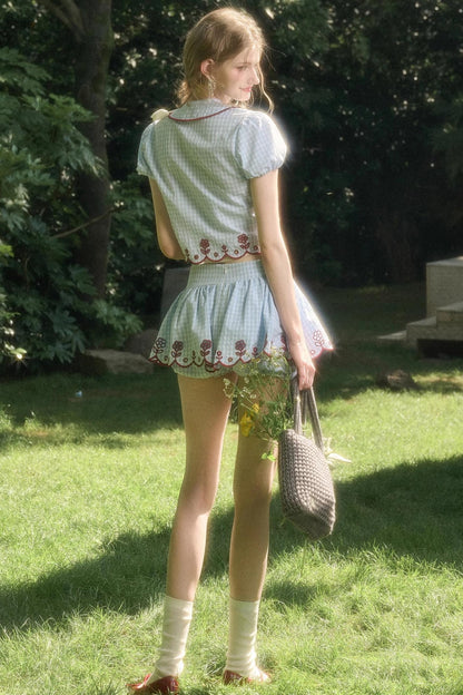 Pure Lace Airy Shirt Set-Up