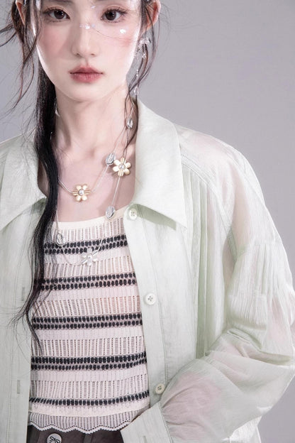 Breezy Glossy Tunic Shirt