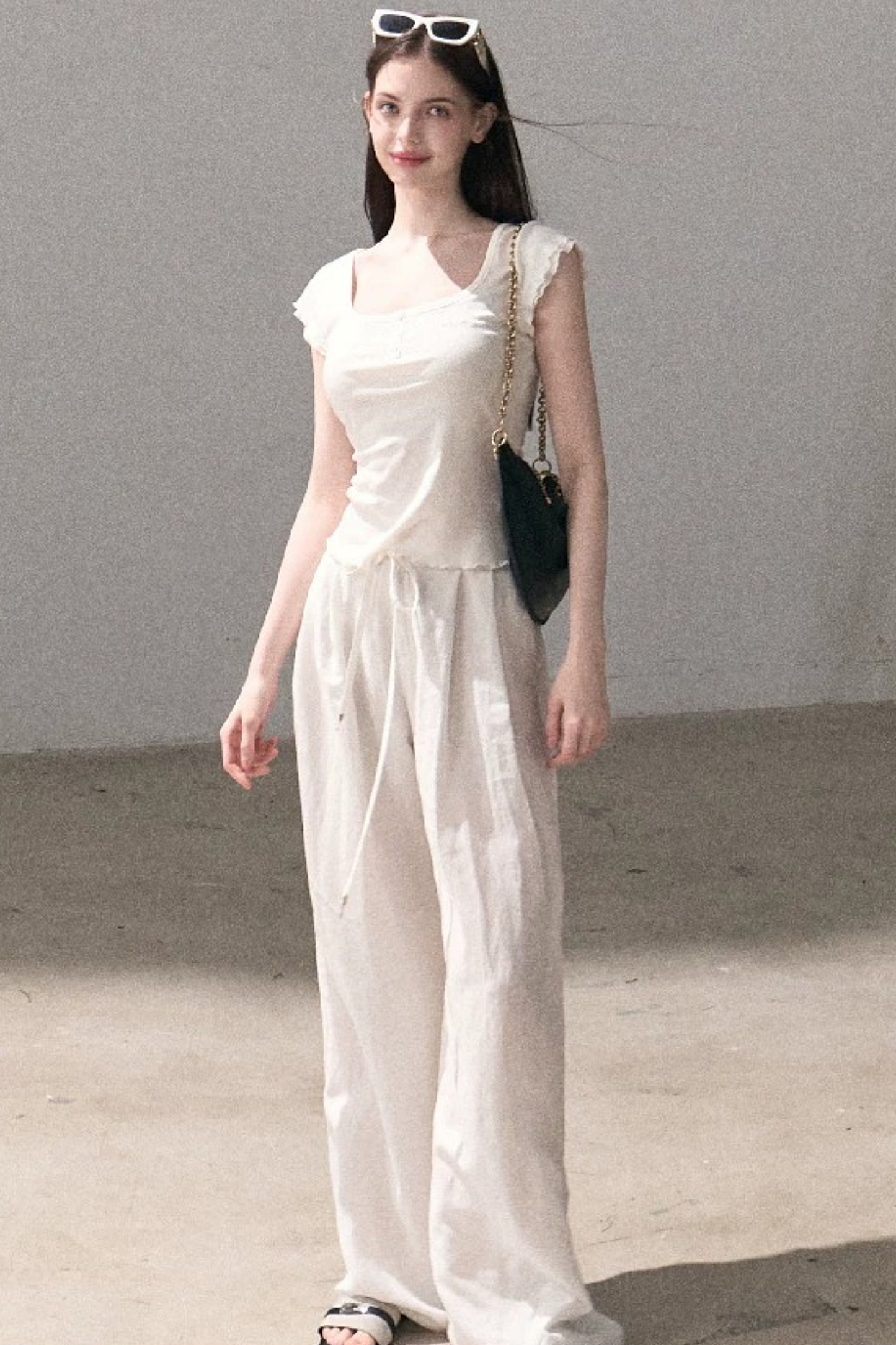 Lyocell Wool Embroidered Top