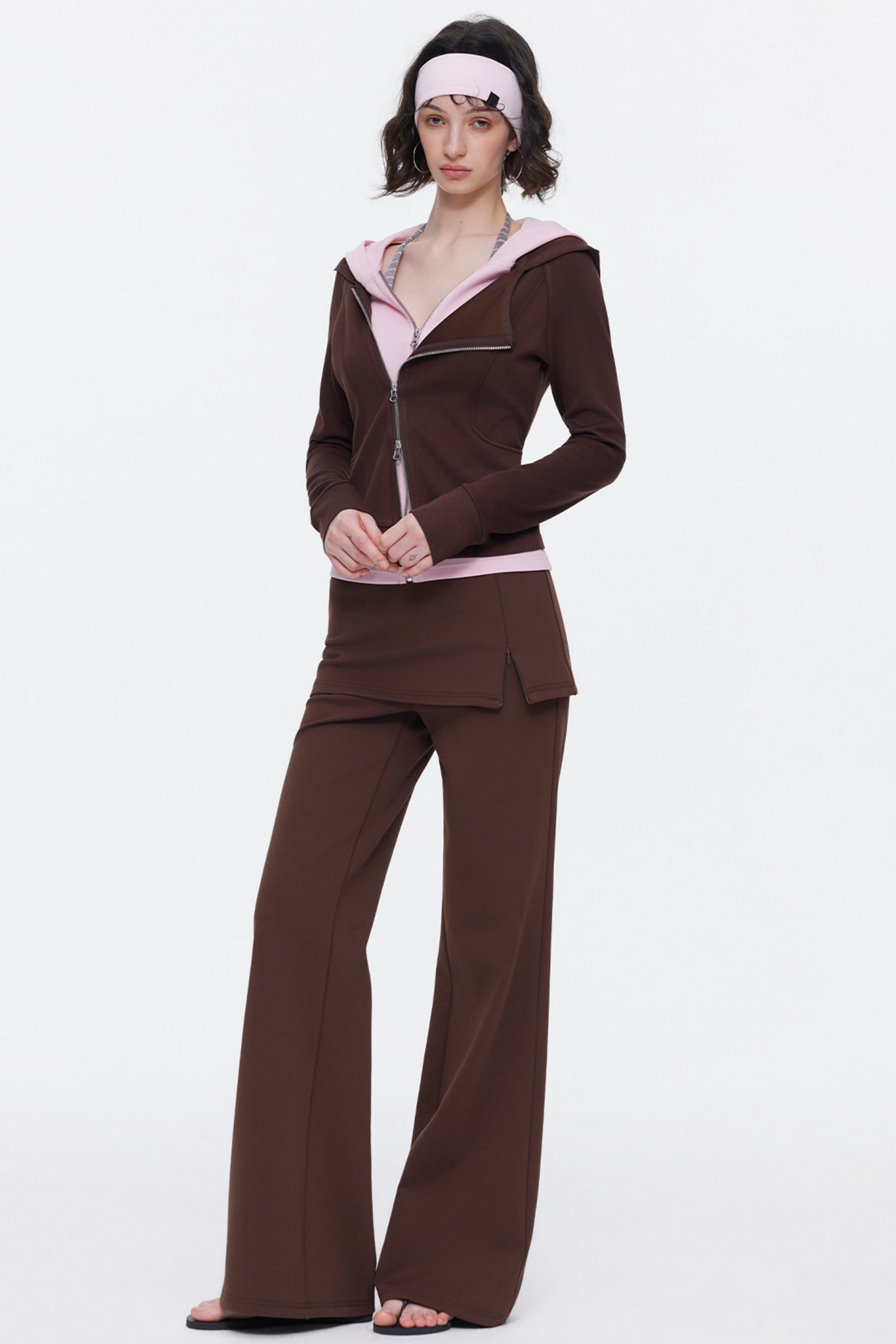 Deconstructed Color-Blocked Sweatshirt