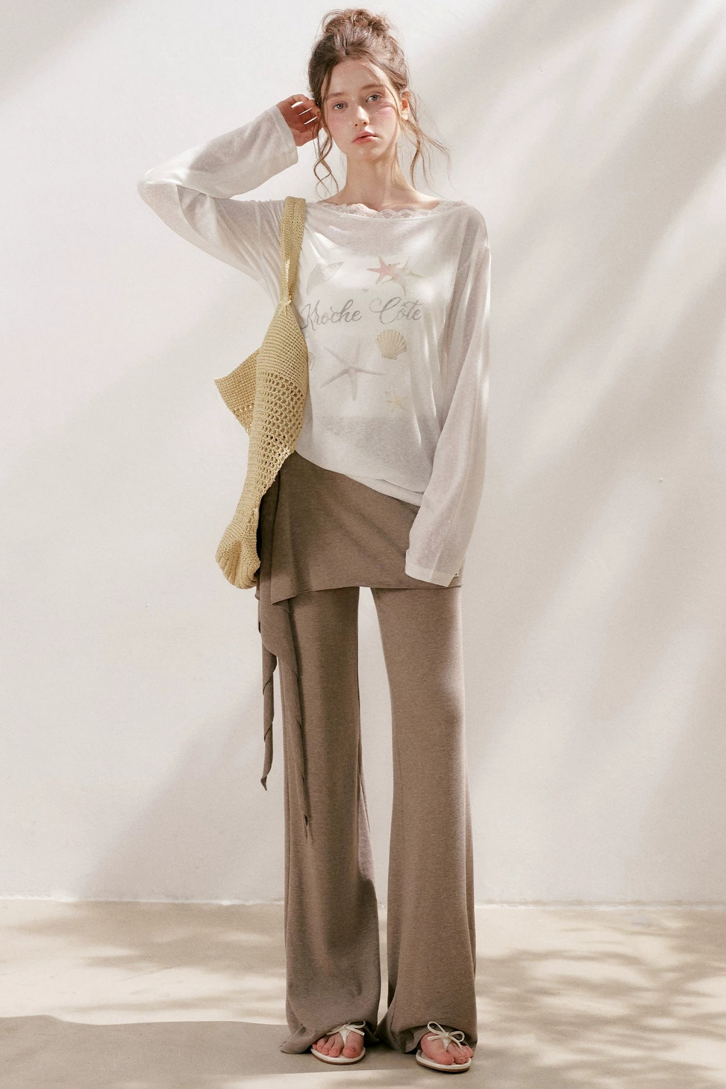 Sportique Wrap Flared Pants