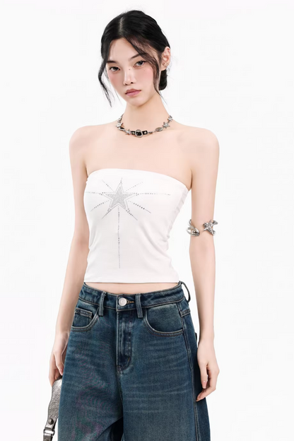 Black Studded Tube Top