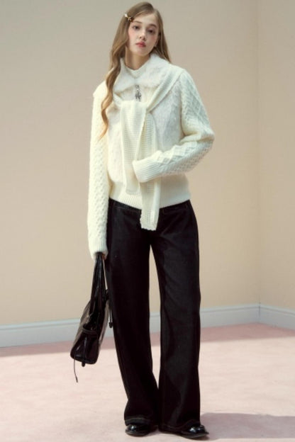 Fur Patchwork Fleece Zipper Jacket