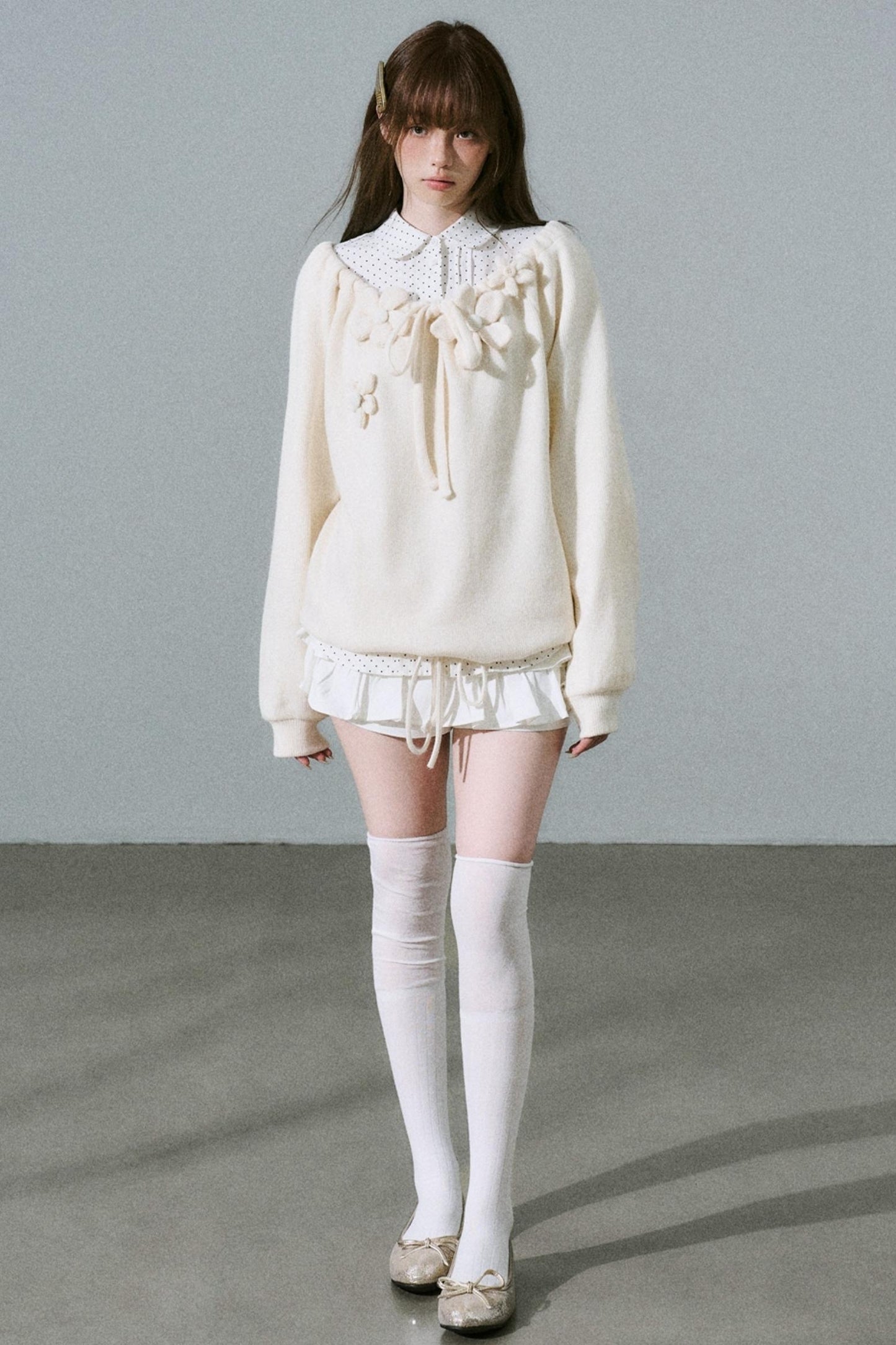 Sweet Girly Knit Top