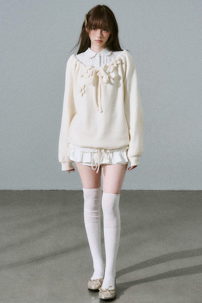 Sweet Girly Knit Top