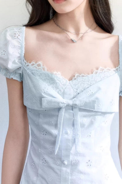 Light Blue Lace Dress