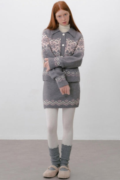 Winter Fair Island Knitted Skirt