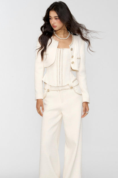 Milk Goose Three-Piece Jacket Set-Up