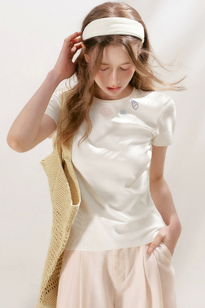 Organic Cotton Embroidered T-Shirt