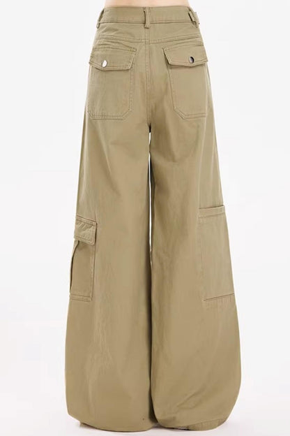 Retro Denim Wide-Leg Jeans