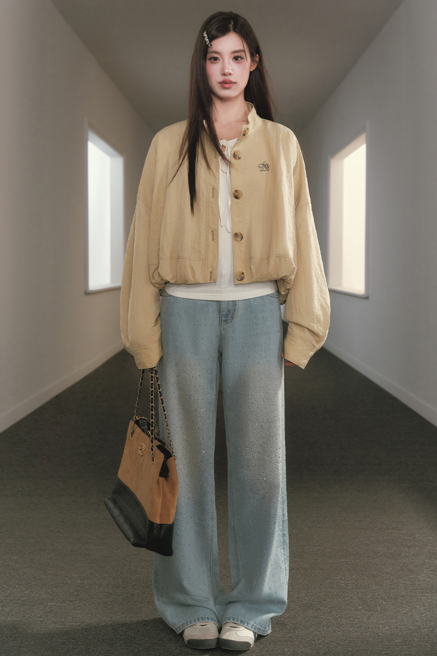 Floral Retro Windbreaker Jacket