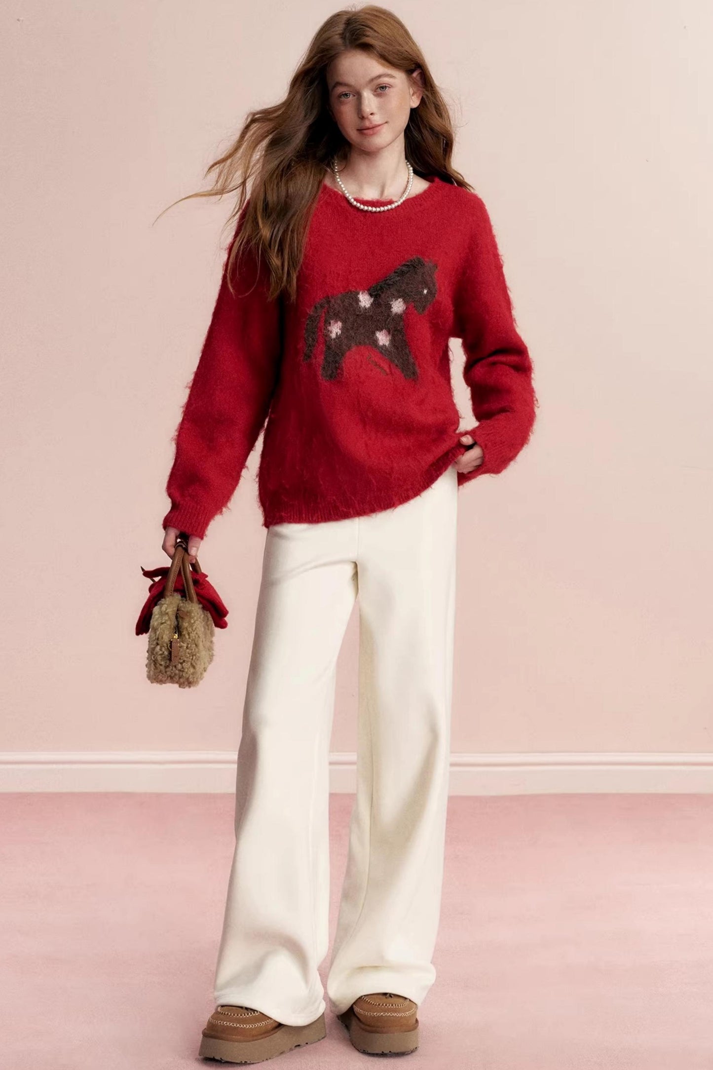 Floral Wool Jacquard Sweater