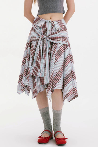 Late Summer Rhapsody Strap Skirt