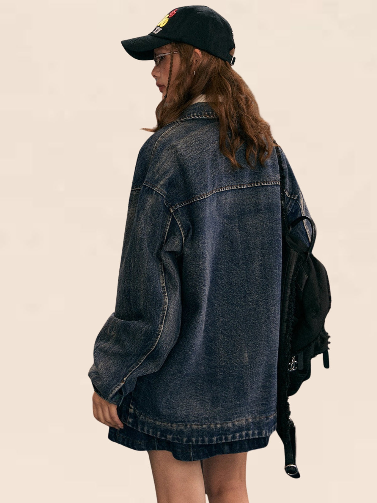 American Vintage Wash Distressed Denim Jacket