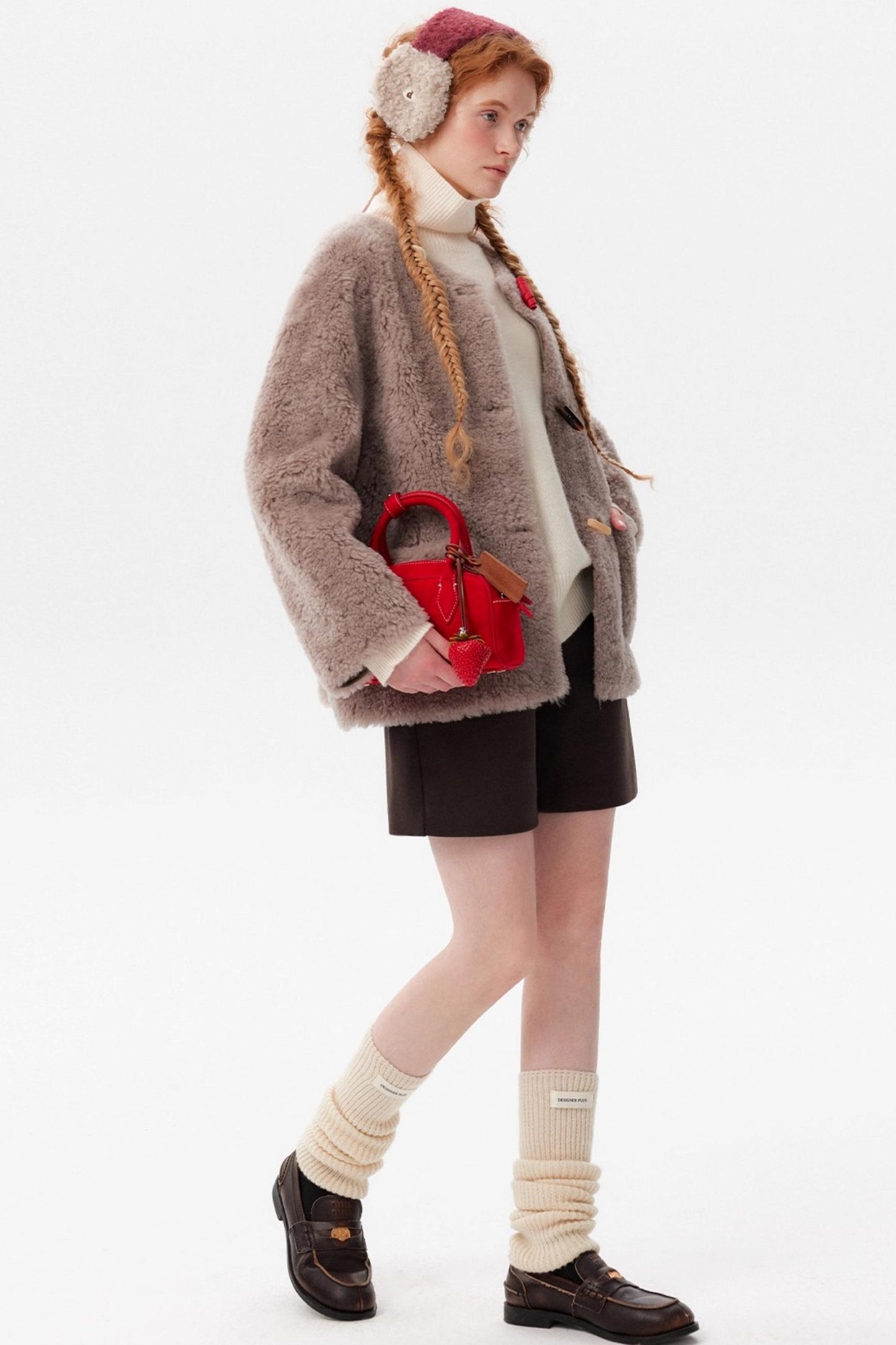 Retro Woolen Suit Shorts