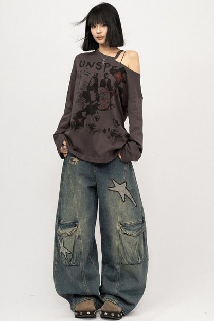 Lazy Vintage Long Sleeve Top