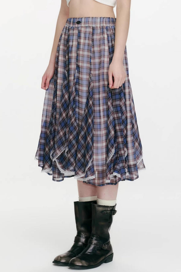 Night Dew Rose Chiffon Skirt