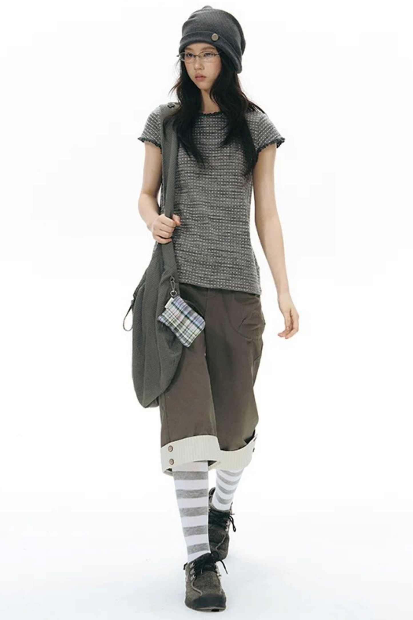 Patchwork Straight Leg Pants