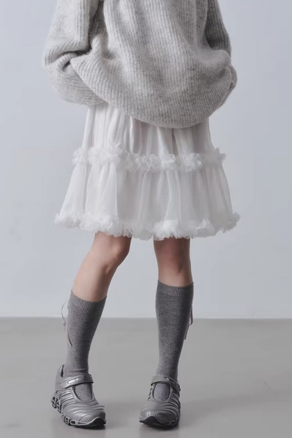 Three-Dimensional Lace Skirt