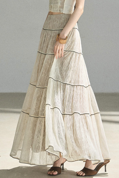 Through the Fog Lace Skirt
