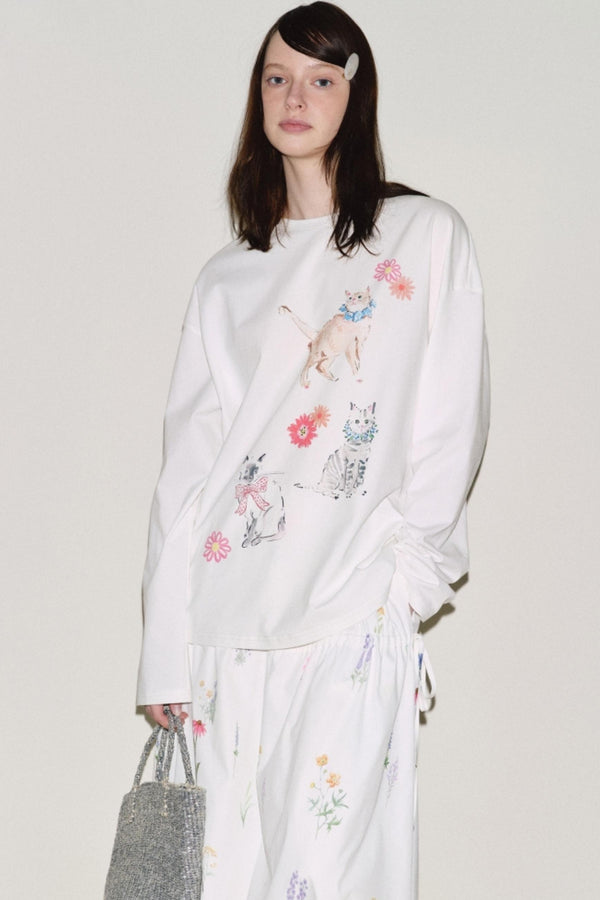 Custom Floral Long Sleeve Tee Set-Up