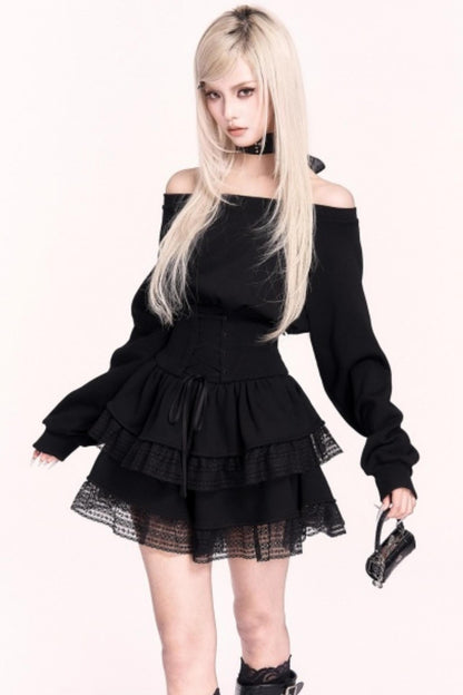 Hot Japanese Sweetheart Lace Skirt