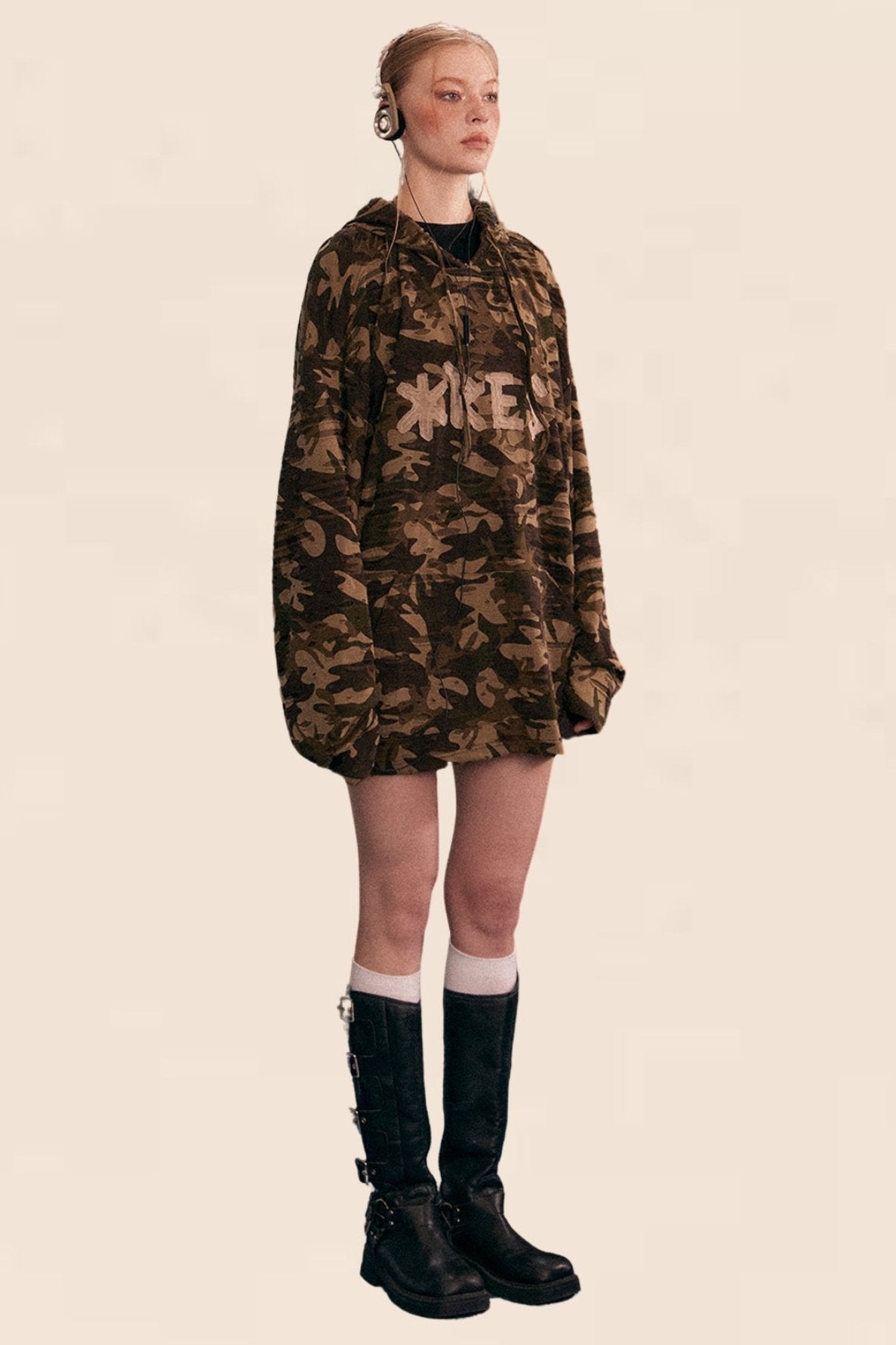 Long Sleeve Camouflage Hoodie