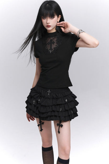 Black Gothic Ghost Skirt