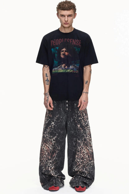 Retro Distressed Cotton Top