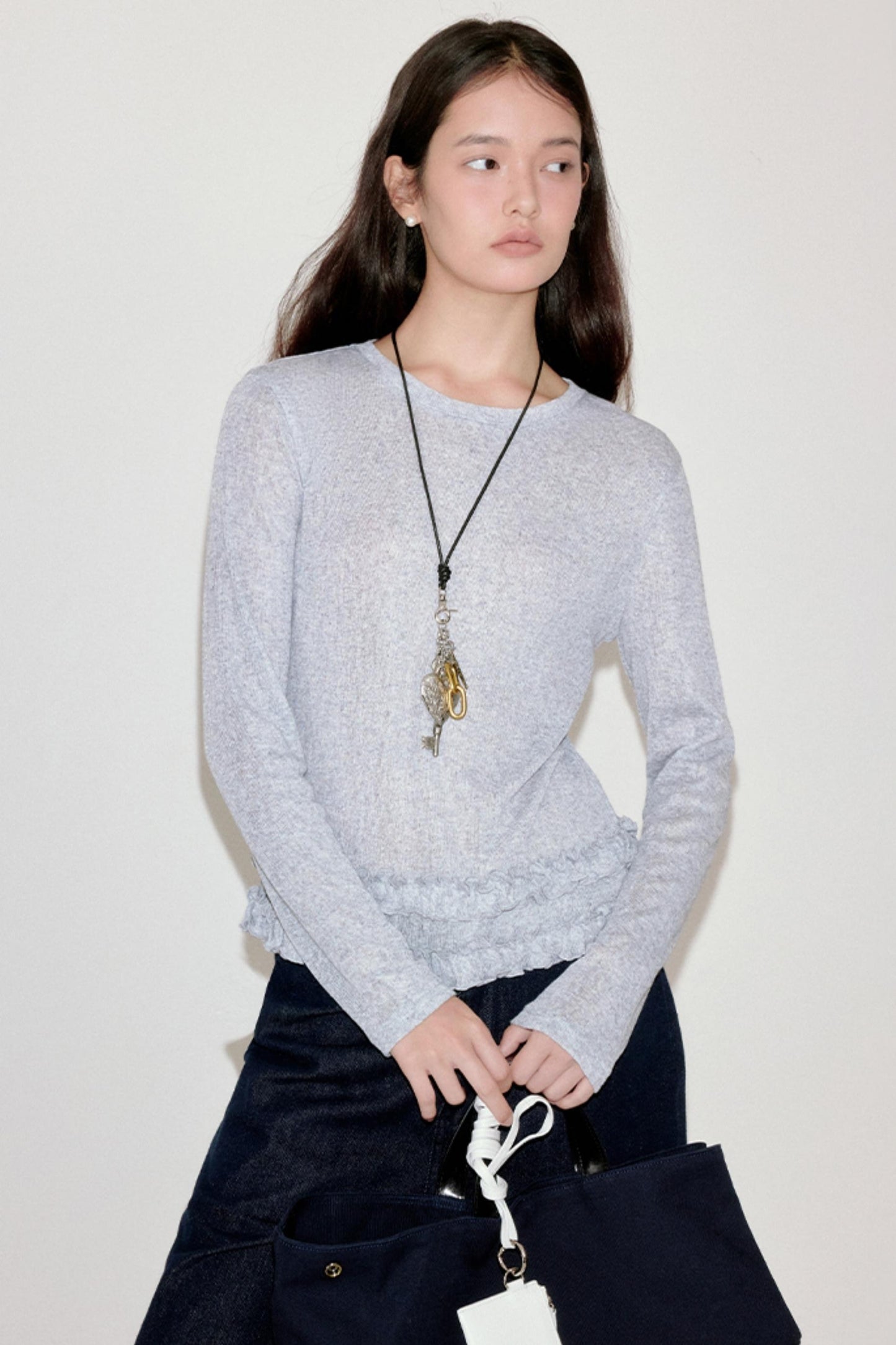 Wood Ear Mixed Gray T-shirt