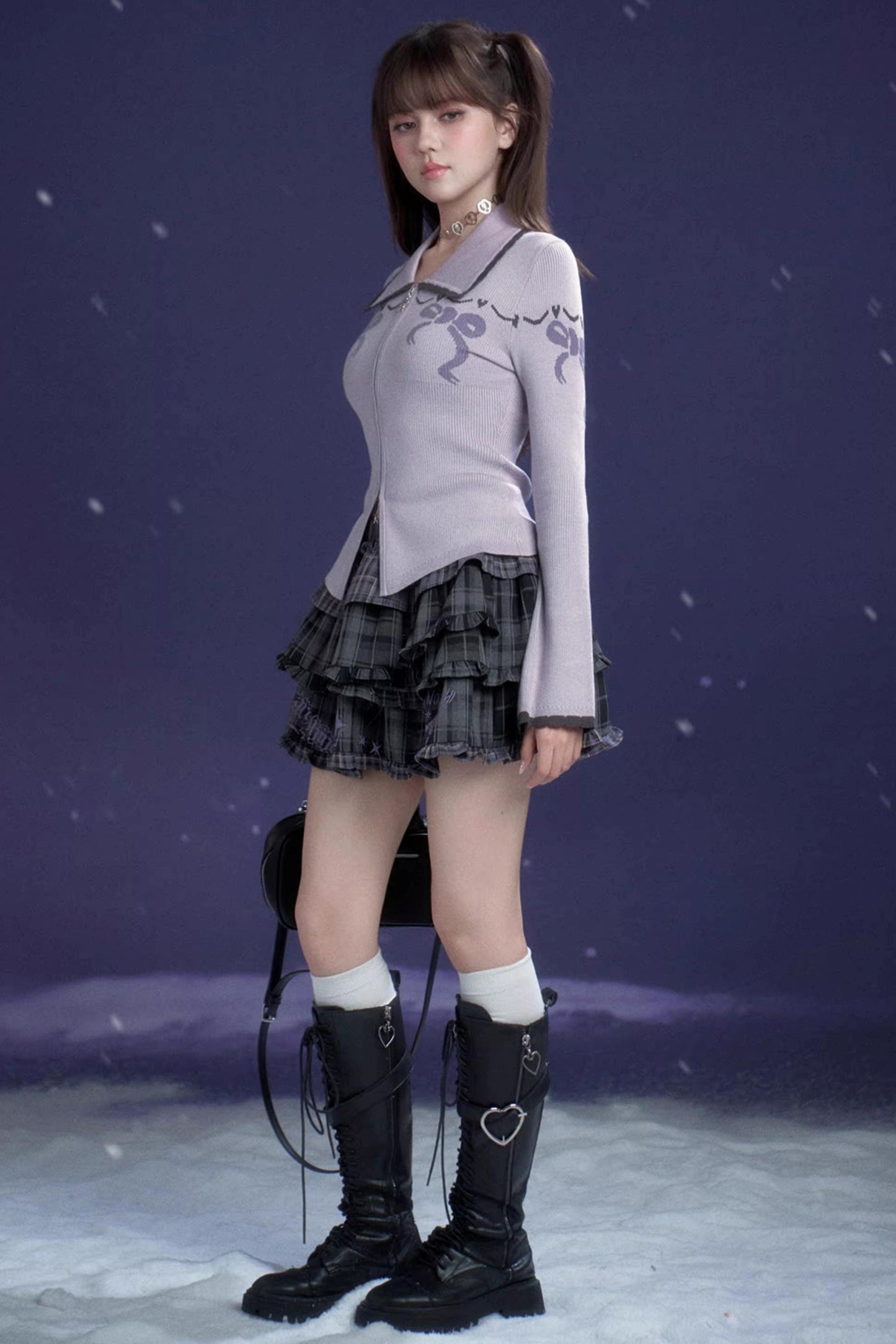 Sweet Taro Knit Cardigan