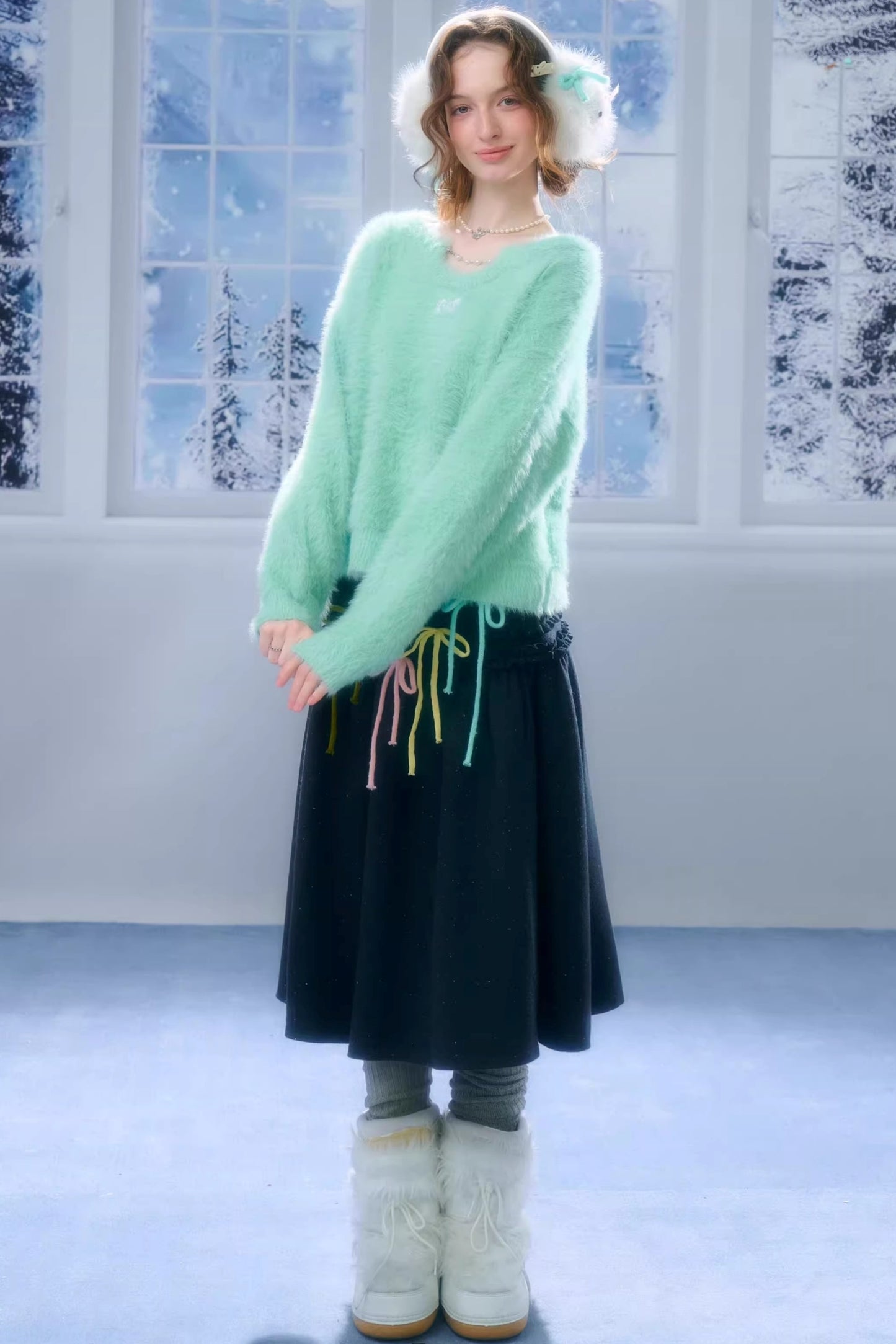 Soft Cloud Bow Sweater