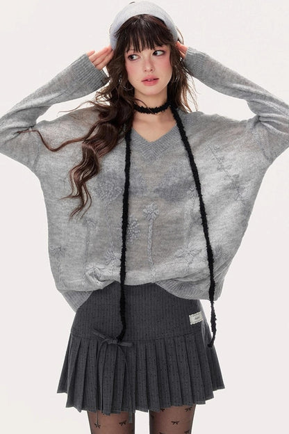 Cut-Out Knitted Sweater