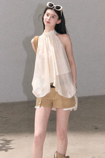 Gilet in pizzo dolce sole