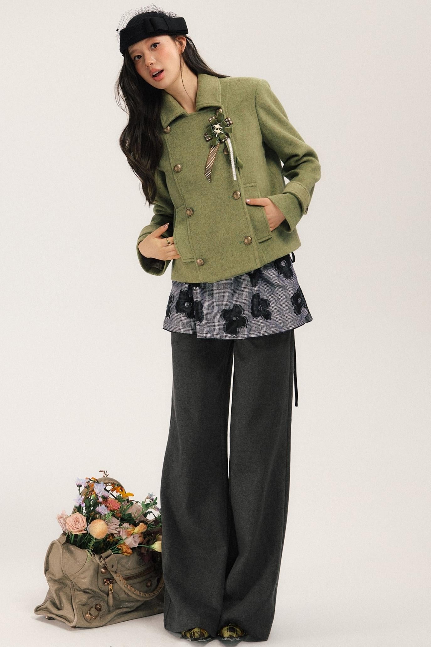 Versatile Lace-up Waist Skirt