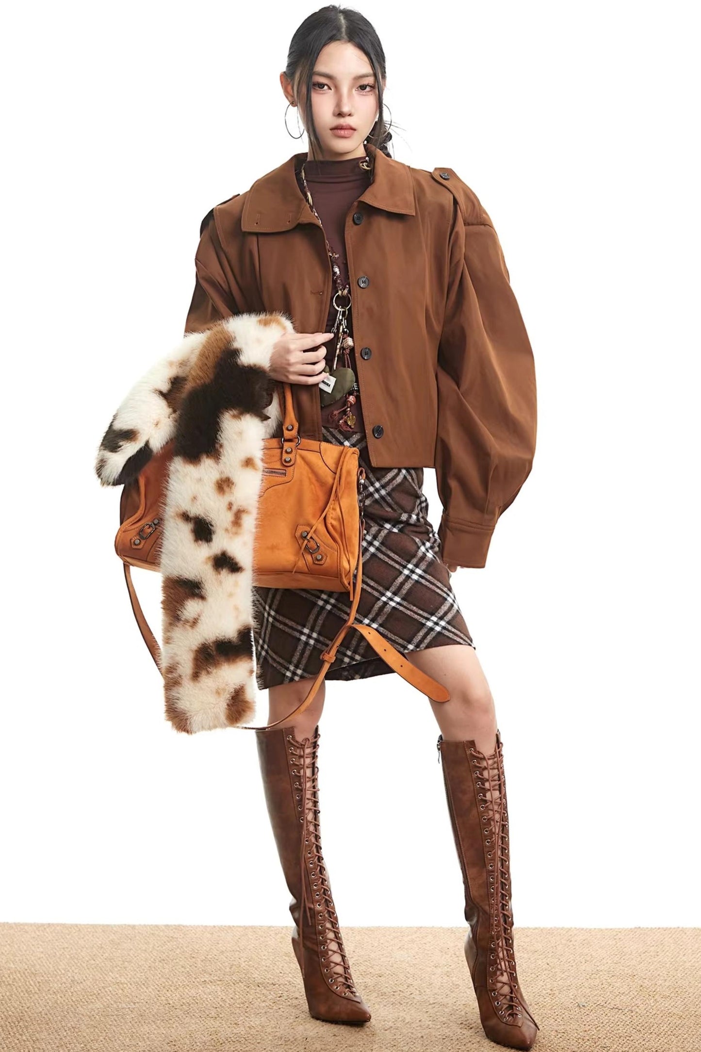 Retro Brown Autumn Jacket