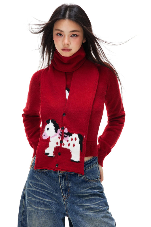 Little Horse Jacquard Sweater