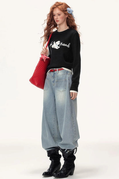 Winter Sweet Knit Sweater Girl