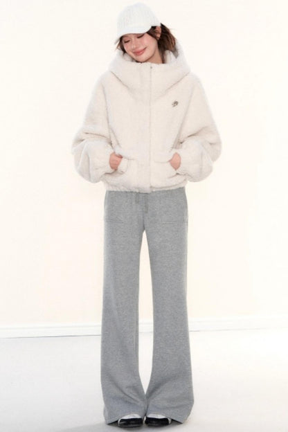 Fleece Hooded Work Jacket