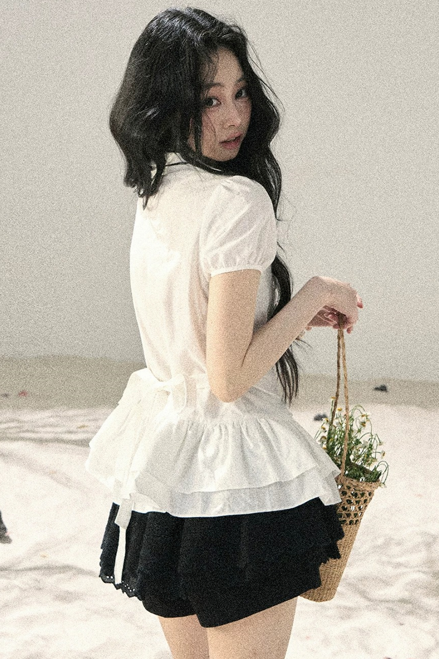 Pure White Ruffled Blouse